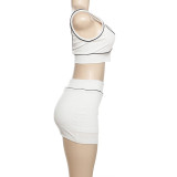 Sexy Sleeveless Tank Tops Sport Skirts Suit XEF-K24S64305