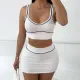 Sexy Sleeveless Tank Tops Sport Skirts Suit XEF-K24S64305
