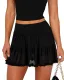 Solid Color Mesh Half Body Skirt GXYF-0464