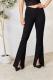 Solid Color Split Flare Pants QOUY-6059