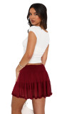 Solid Color Mesh Half Body Skirt GXYF-0464
