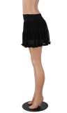 Solid Color Mesh Half Body Skirt GXYF-0464