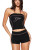 Sports Wrap Tops Shorts 2 Piece Set GFCF-1360