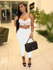 Solid Color Sling Vest And Pants 2 Piece Set GFCF-1353