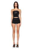Sports Wrap Tops Shorts 2 Piece Set GFCF-1360