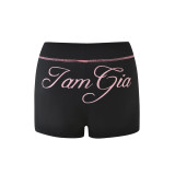 Sports Wrap Tops Shorts 2 Piece Set GFCF-1360