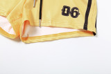 Fashion Printed Sexy V-Neck Long Sleeve Shorts Suit GZJQ-K24S56255