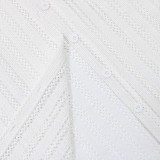 See Through Hollow Out Knit 3 Piece Pants Set CYA-901729