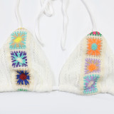 See Through Hollow Out Knit 3 Piece Pants Set CYA-901729