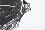 Sleeveless Solid Color Glossy Skinny Romper DLSF-K25Q68278