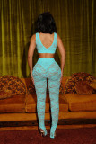 Sexy Sleeveless Lace Two Piece Pants Set YD-8824