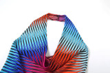 Colorful Stripe Halterneck Backless Jumpsuit DLSF-K25Q68058