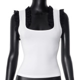 Square Neck Lace Camisole Top GDSF-Q25TP084