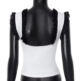 Square Neck Lace Camisole Top GDSF-Q25TP084