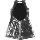 Sleeveless Solid Color Glossy Skinny Romper DLSF-K25Q68278