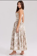 Sexy Print Sling Loose Maxi Dress GLJS-B8299