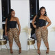 Leopard Print Sequin Casual Short GNZD-51664PHD