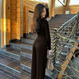 Solid Color O Neck Loose Two Piece Pants Set GSZM-Y24ST593