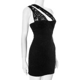 Irregular Hollow Out Lace Mini Dress GDSF-J25DS019