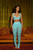 Sexy Sleeveless Lace Two Piece Pants Set YD-8824