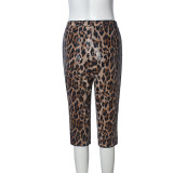 Leopard Print Sequin Casual Short GNZD-51664PHD
