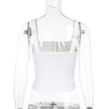 Sleeveless Waistband Slim Sling Top FL-XY25012PFO