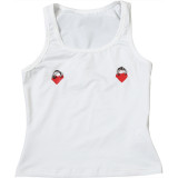 Love Printed U Neck Tank Top DLSF-K24B65329