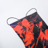 Sexy Print Backless Sling Maxi Dress FL-ZX25051PFO