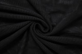 Deep V Neck Halterneck Backless Skirt Suit DLSF-K25S63877