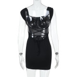 Sexy Solid Color Bacless Bandage Dress FL-ZX25003PFO