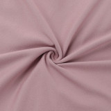 Solid Color Slash Shoulder Pleated Shorts Suit FL-YL25037MHO