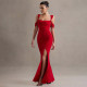 Solid Color Halter Sexy Split Gown Dress FL-XY25016PFO