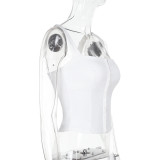 Sleeveless Waistband Slim Sling Top FL-XY25012PFO