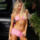Color Block Tie Up Bikinis Two Piece Short Set DLSF-K25S63780
