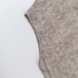 Half High Neck Sleeveless Top FL-ZX25061PFO