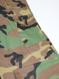Camouflage Print Loose Straight Pants SH-391366