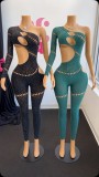 Pre Order: About 7 work days shipping Rhinestone Mesh Lingerie YUEM-30017