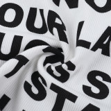 Letter Print Sleeveless Tank Tops FL-JY25008MHO