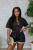 Casual Lace Lapel Tie Romper  DDF-88241