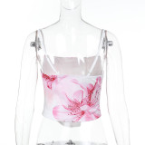Fashion Print Sling Tank Tops FL-YL25022PFO