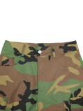 Camouflage Print Loose Straight Pants SH-391366