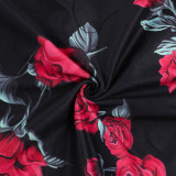 Sexy Square Neck Print Long Dress FL-JY25057MHO