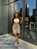 Camouflage Print Loose Straight Shorts GBGF-K002