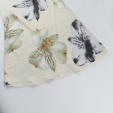 Sexy Print Backless Tie Up Maxi Dress FL-YJ25034DGO