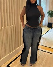 Vintage Tassel Straight Leg Jeans ORY-5270