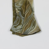 Mesh See Through Flare Sleeve Maxi Dress YWXS-XS-L45412