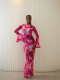 Mesh See Through Flare Sleeve Maxi Dress YWXS-XS-L45412