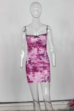 Leopard Print Sling Mini Dress YWXS-XS-XSL44778