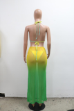 Sexy Print Bikinis 3pcs Swimsuit CYA-901835