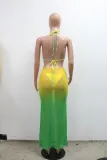 Sexy Print Bikinis 3pcs Swimsuit CYA-901835